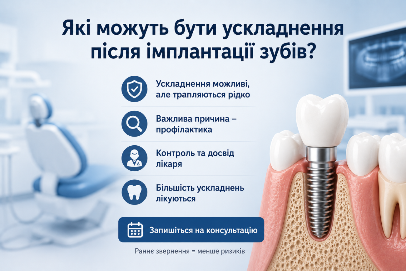 Наслідки після імплантації зубів: як уникнути ускладнення?